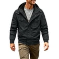 thumbnail image 1 of Men's Fit Relaxed Work Coat Fleece Lined Waterproof Workwear Winter Hooded Jacket with Multiple Pockets, 1 of 8