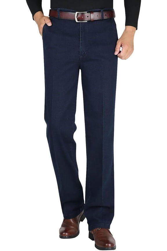 Men's Fit Stretch Dad Jeans, - Men's Classic Straight Fit Stretch Jeans,Jeans for Men