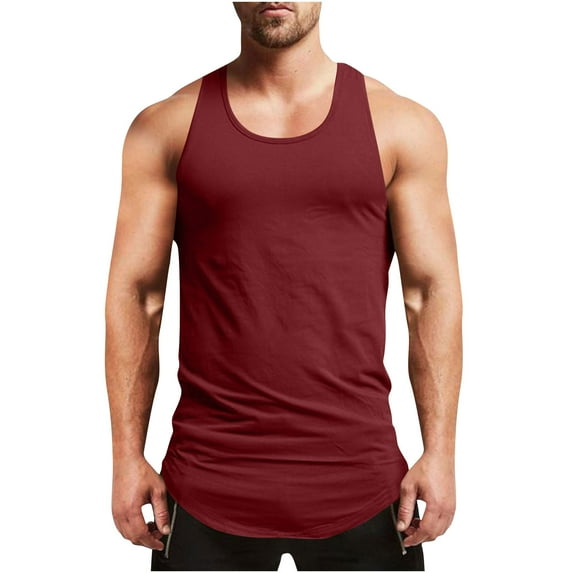 Men's Fitness Gym Tank Top Singlet Bodybuilding Stringers Sleeveless Muscle Shirt Vest