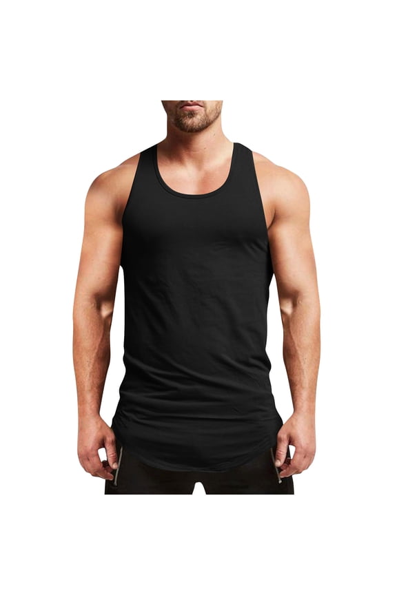 Men's Fitness Gym Tank Top Singlet Bodybuilding Stringers Sleeveless Muscle Shirt Vest