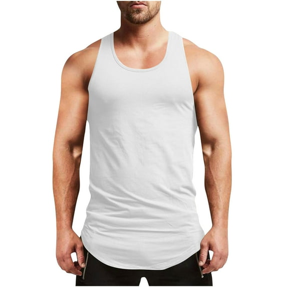 Men's Fitness Gym Tank Top Singlet Bodybuilding Stringers Sleeveless Muscle Shirt Vest
