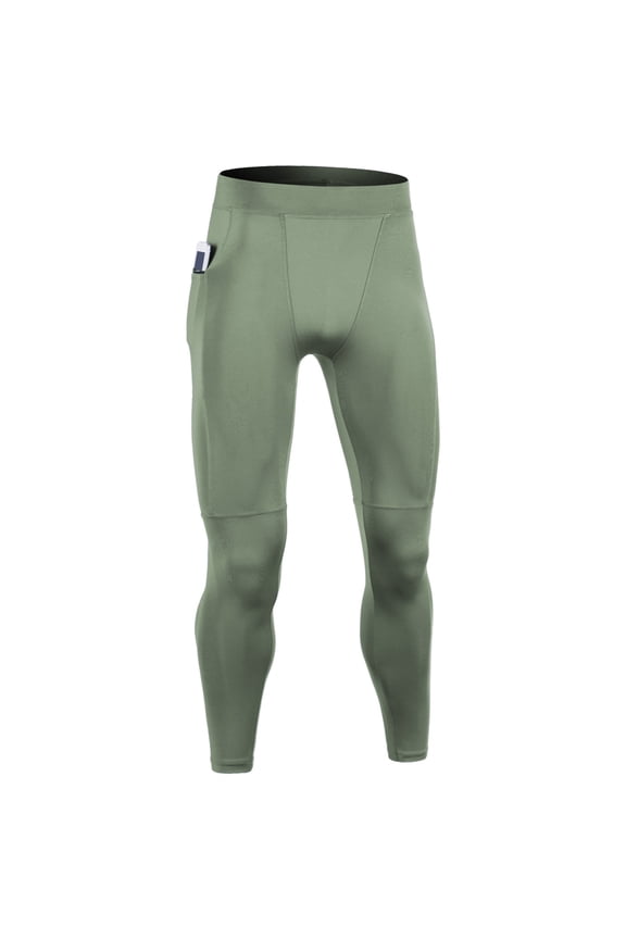 Men's Fitness Training Leggings with Side Pockets - High-Performance Compression Pants for Running, Basketball & Other Sports