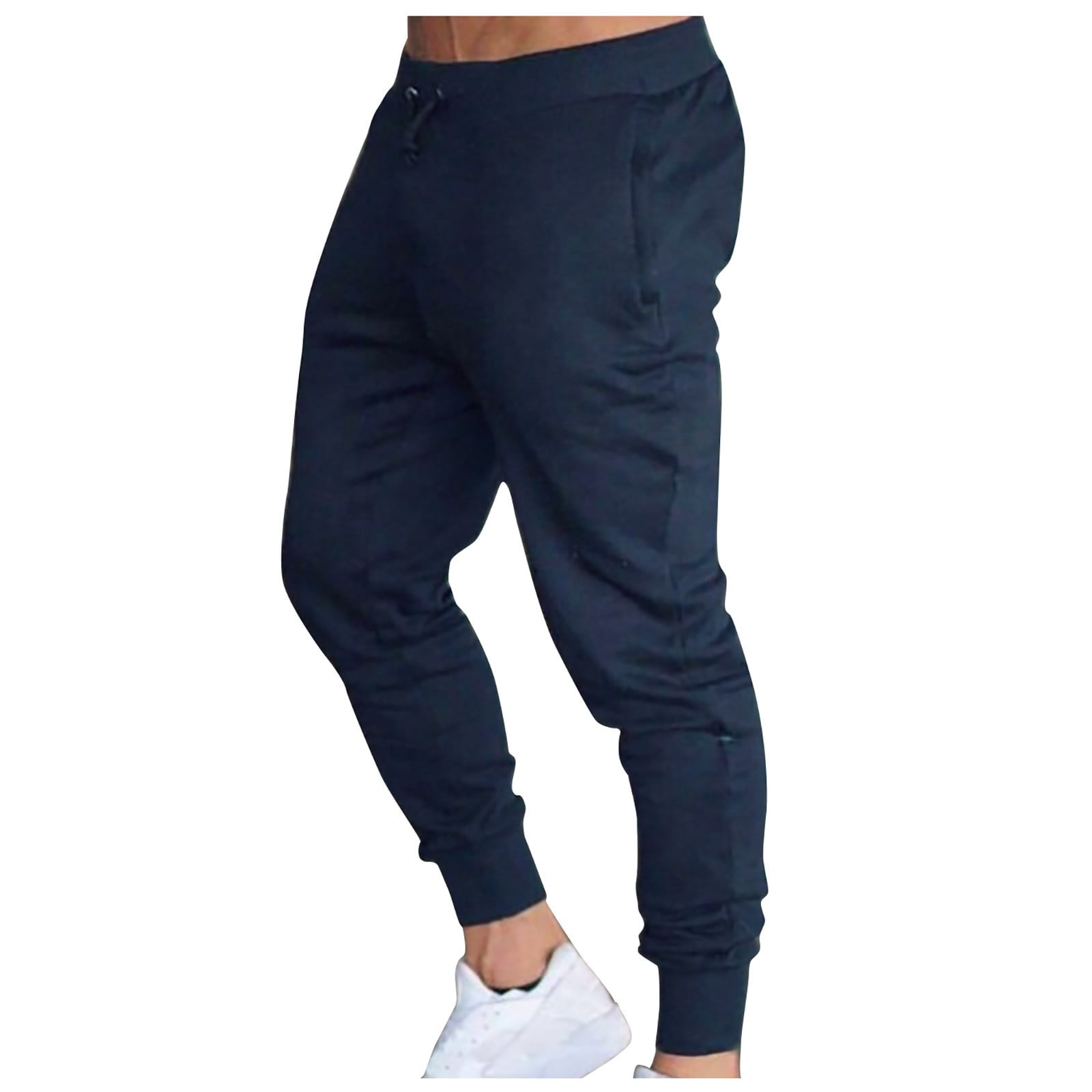 VBXOAE Mens Sweatpants Ice Silk Pants Fitness Running Stretch Yoga Pant  Soft Fitness Jogging Pants 