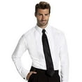 thumbnail image 1 of Men's Fitted 1/4 Inch Pleated Tuxedo Shirt, Laydown Collar - Style Jake, 1 of 2