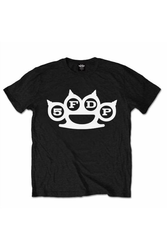 Men's Five Finger Death Punch Knuckles Slim Fit T-shirt Medium Black