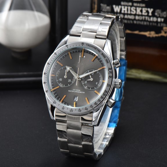 Men's Five-Needle Series Steel Band Fashion Quartz Watch