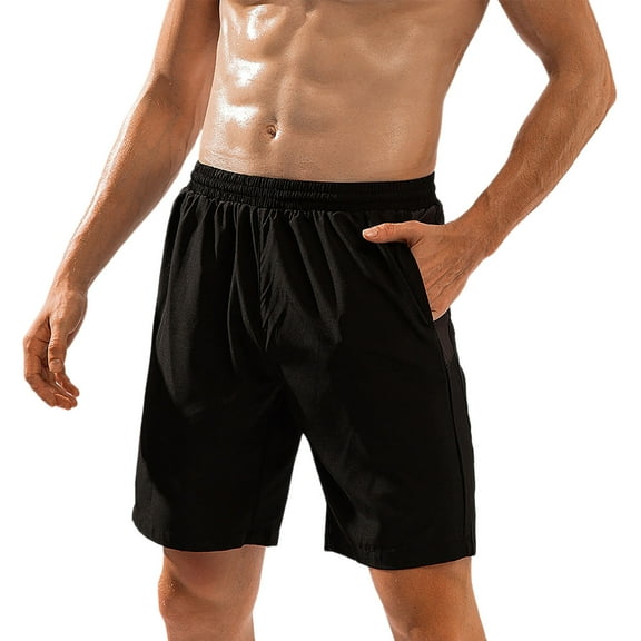 Men's Five Quarter Beach Sports Shorts - Casual Summer Trousers with Pockets