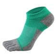thumbnail image 1 of Men's Five Toe Breathable Cotton Socks Pure Sports Trainer Running Finger Socks, 1 of 7