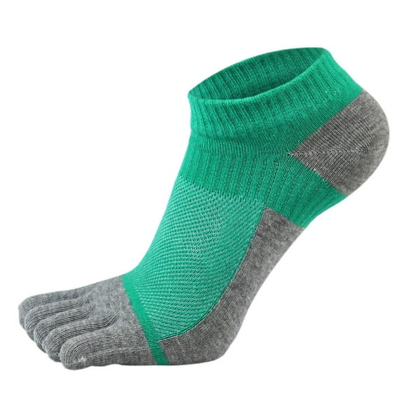Men's Five Toe Breathable Cotton Socks Pure Sports Trainer Running Finger Socks