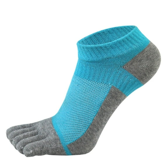 Men's Five Toe Breathable Cotton Socks Pure Sports Trainer Running Finger Socks