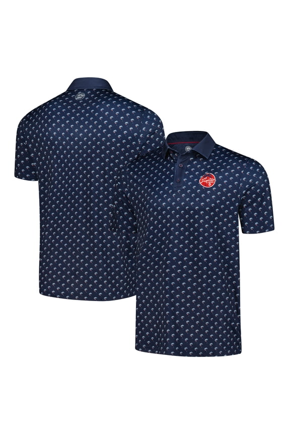 Men's-Flag & Anthem Navy Jupiter Links Golf Club All-Over Logo Polo