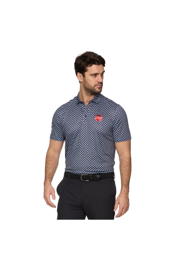 Men's-Flag & Anthem  Navy Jupiter Links Golf Club MVP Fridley Polo