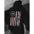 thumbnail image 1 of Men's Flag Hoodie with 1776 & 76 Stars Back Print - Casual Pullover Sweatshirt, Pockets, Machine Washable, Regular Fit - Patriotic Apparel for USA Theme, 1 of 6