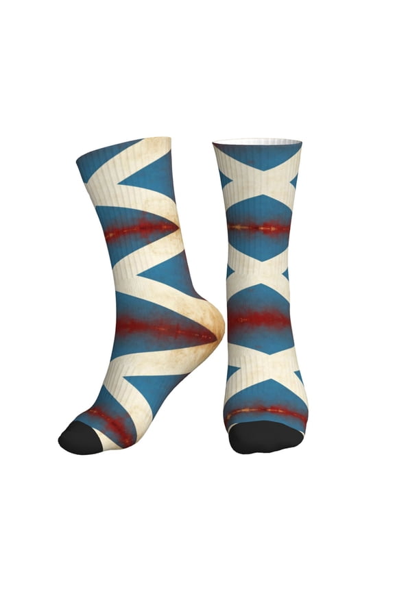 Men's Flag Of Scotland Novelty Athletic Socks Women's Digital Printing Funky Patterned Crew Socks