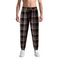 thumbnail image 1 of Men’s Flannel Pajama Pants – Soft Sleep & Lounge Pants with Pockets & Adjustable Drawstring – Plaid Bottoms Multicolor 2XL, 1 of 3
