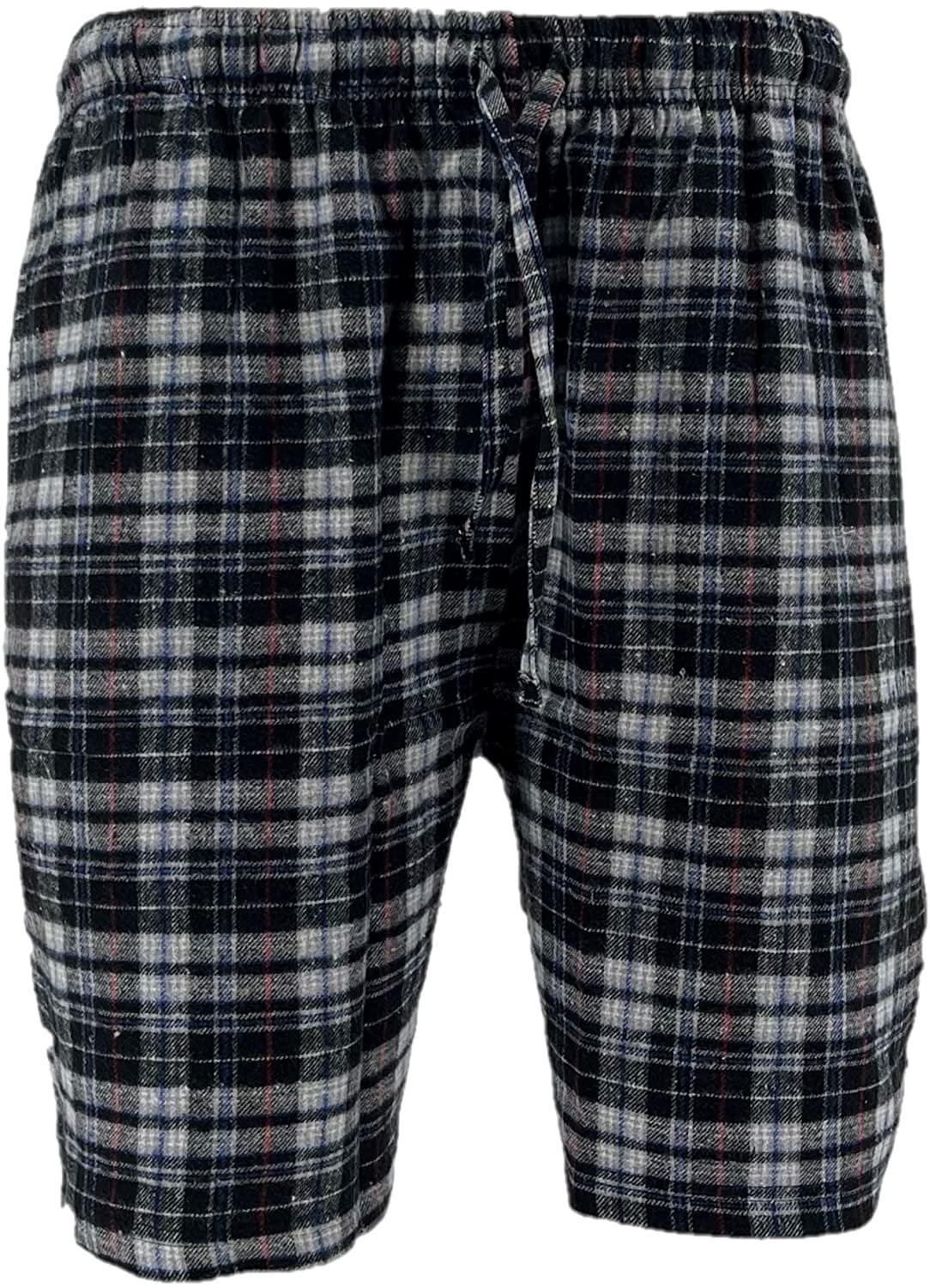 Men's Flannel Pajama Shorts Super Soft Cotton Plaid Shorts with