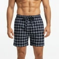 thumbnail image 1 of Men's Flannel Pajama Shorts - Super Soft Cotton Plaid Shorts with Pockets and Drawstrings - Sleep and Lounge Design 5, Large, 1 of 6