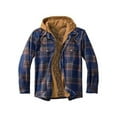 thumbnail image 1 of Men's Flannel Shirt Jacket with Hooded Thicken Warm Lined Coat Long Sleeve Rugged Plaid Warm Winter Jacket Coat Hoodie Outwear Shacket, 1 of 2