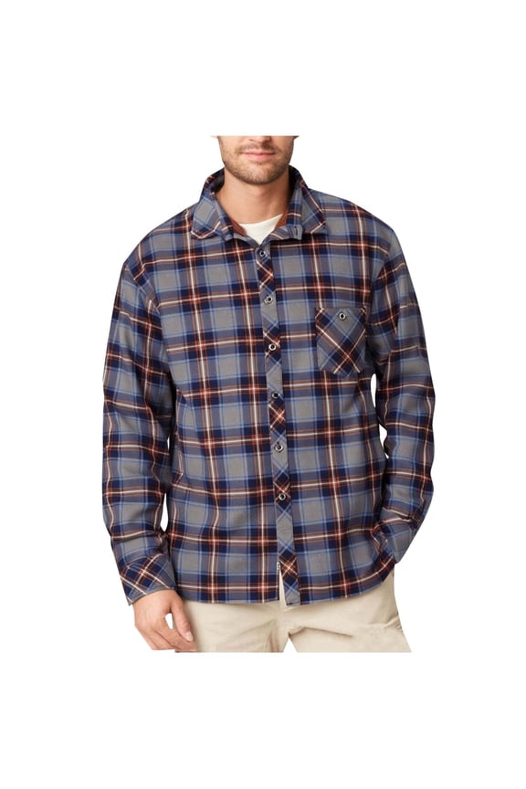 Men's Flannel Shirt Sherpa Fleece Lined Heavyweight Warm Shirt Jacket Vintage Plaid Button Down Shirt for Work Outdoor Casual