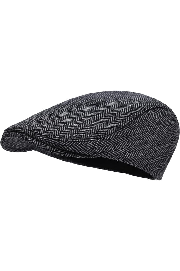Men's Flat Cap Tweed Driving Irish Newsboy Hat