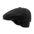 thumbnail image 1 of Men’s Flat Cap With Ear Flaps Warm Windproof Vintage Autumn Winter Headwear, 1 of 7