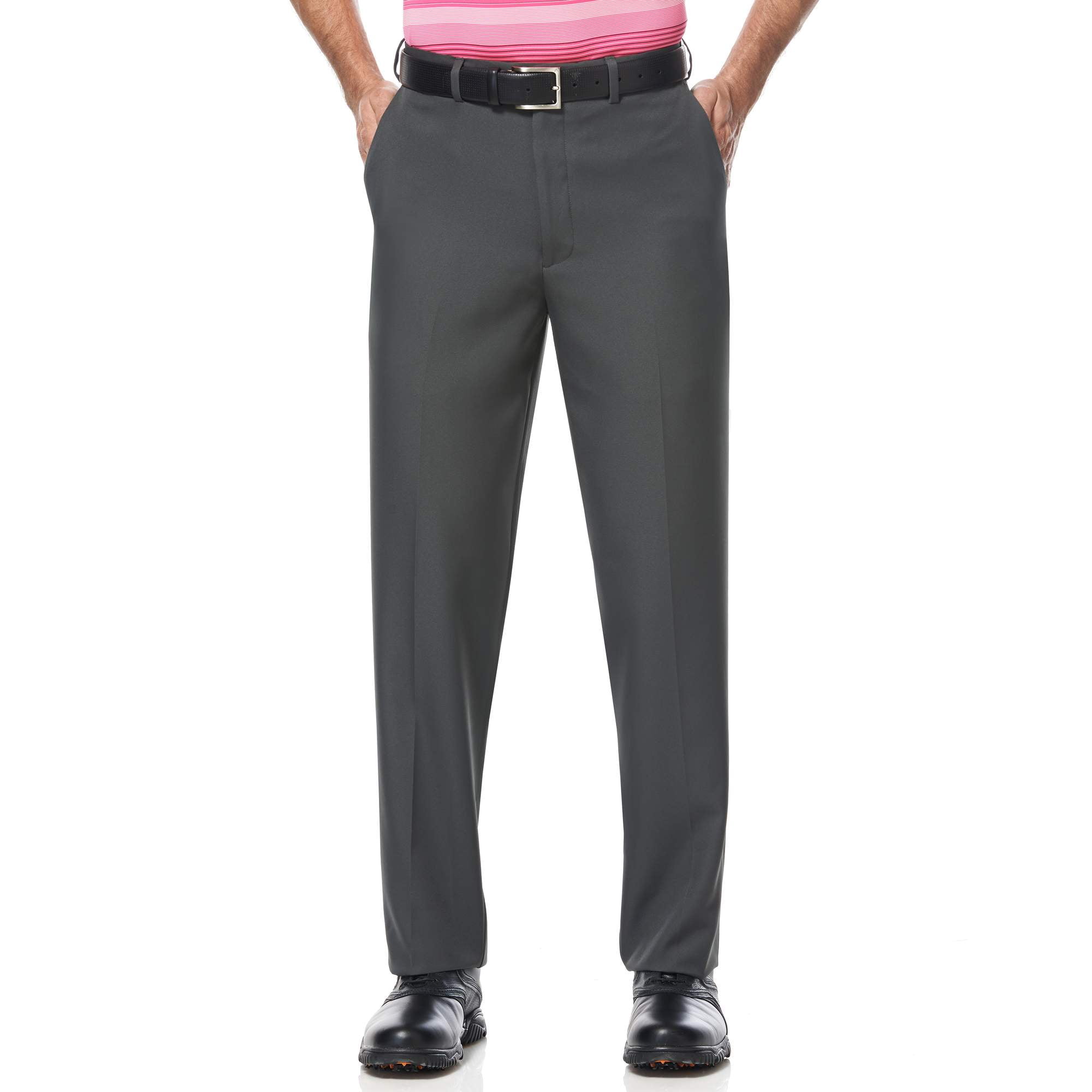 Men's Flat Front Golf Pants with Expandable Waistband - Walmart.com