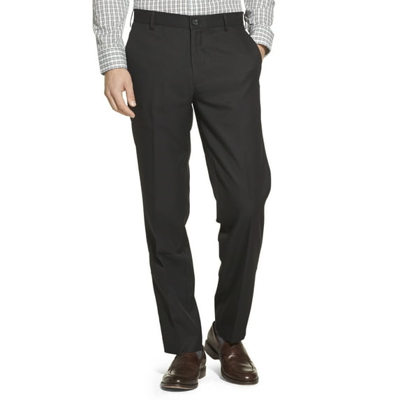 Men's Flat Front Straight Fit Dress Pant