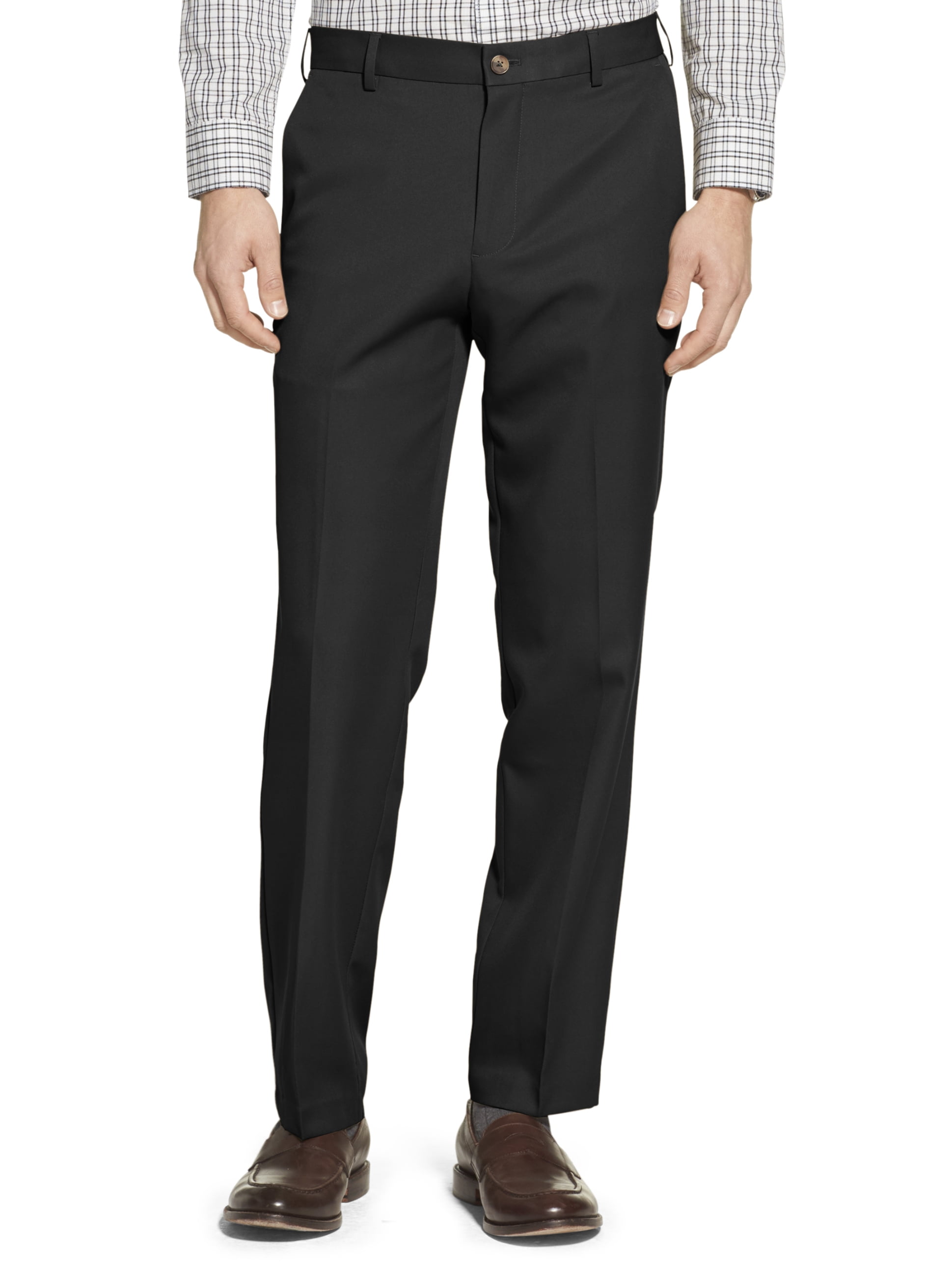 Men's Flat Front Straight Fit Dress Pant - Walmart.com
