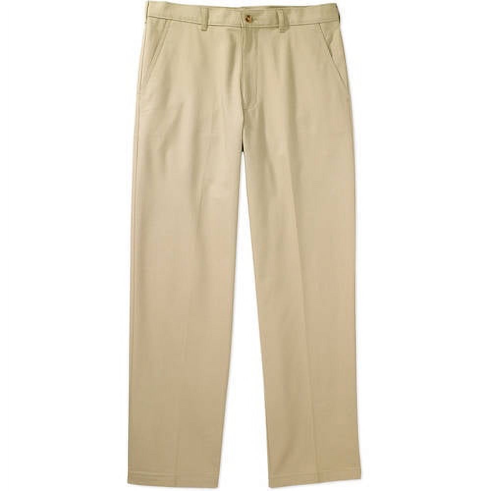 Men's Flat Front Wrinkle Resistant Pants - image 1 of 4
