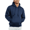 thumbnail image 1 of Men's Fleece Hoodie Cotton Heavyweight Pullover Sweatshirt S-3XL Tops Regular Big & Tall Long Sleeve Shirts Menswear Sweaters Casual Pocket Outdoor, 1 of 3