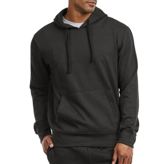 Men's Fleece Hoodie Cotton Lightweight Pullover Sweatshirt S-3XL Tops Regular Big & Tall Long Sleeve Shirts Menswear Sweaters Casual Pocket Outdoor