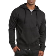 Mens Fleece Hoodie Full Zip Cotton Lightweight with Pockets Sweatshirt Tops S-3XL Solid Zipper Lined Long Sleeve Menswear Sweaters Spring Outdoor