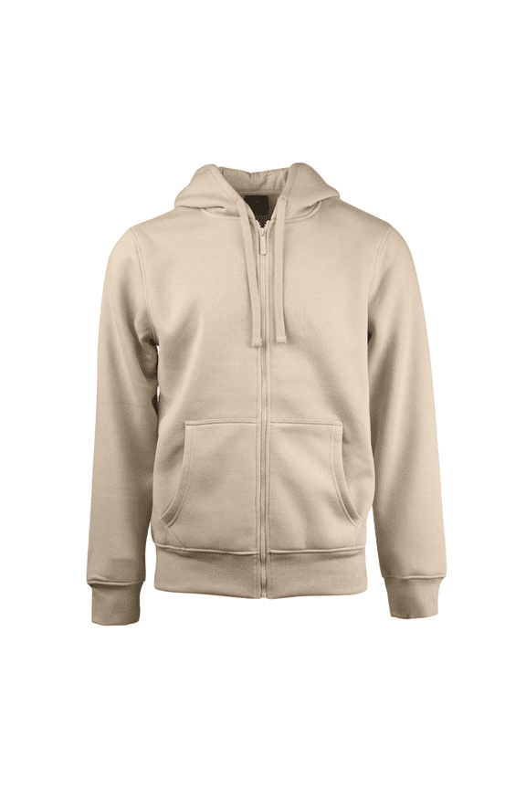 Men's Fleece Hoodie Heavyweight Cotton Full Zip with Pockets S-3XL Sweatshirt Tops Regular Big & Tall Long Sleeve Solid Menswear Sweaters Casual Plain
