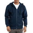 thumbnail image 1 of Men's Fleece Hoodie Heavyweight Cotton Full Zip with Pockets S-3XL Sweatshirt Tops Regular Big & Tall Long Sleeve Solid Menswear Sweaters Casual Plain, 1 of 4