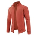 thumbnail image 1 of Men's Fleece Jacket, Full Zip Hooded Coat with Adjustable Drawstrings and Standing Collar, Casual Oversized Long Sleeve Design for Outdoor and Daily Wear in Cool Weather, 1 of 7