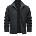 thumbnail image 1 of Men's Fleece Jackets Full Zip Lightweight Jacket Casual Soft Warm Coats with Pockets, 1 of 6
