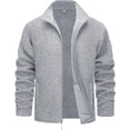 thumbnail image 1 of Men's Fleece Jackets Full Zip Lightweight Jacket Casual Soft Warm Coats with Pockets, 1 of 11