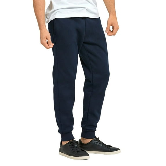 Men's Fleece Jogger Heavyweight Sweatpants Cotton Drawstring and Pockets S-3XL Regular Big & Tall Casual Elastic Waist Menswear Thermal Trouser