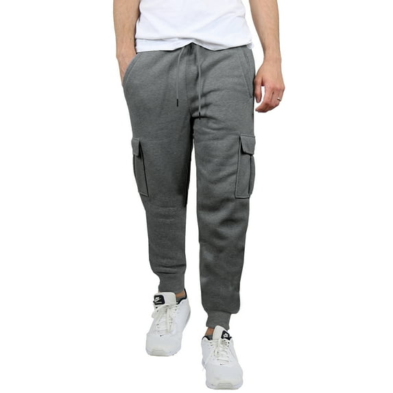 Men's Fleece Lined Cargo Jogger Sweatpants (Sizes, S-2XL)