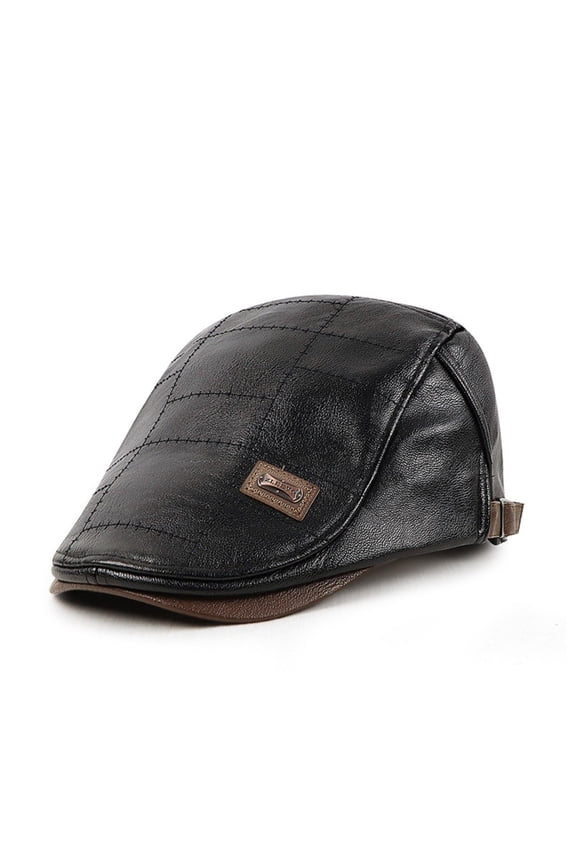 Men’s Fleece-Lined Flat Cap, Warm Duckbill Newsboy Hat with Soft Lining, Casual Outdoor Winter Beret Cap for Daily Wear, Travel, Commuting & Cold-Weather Protection