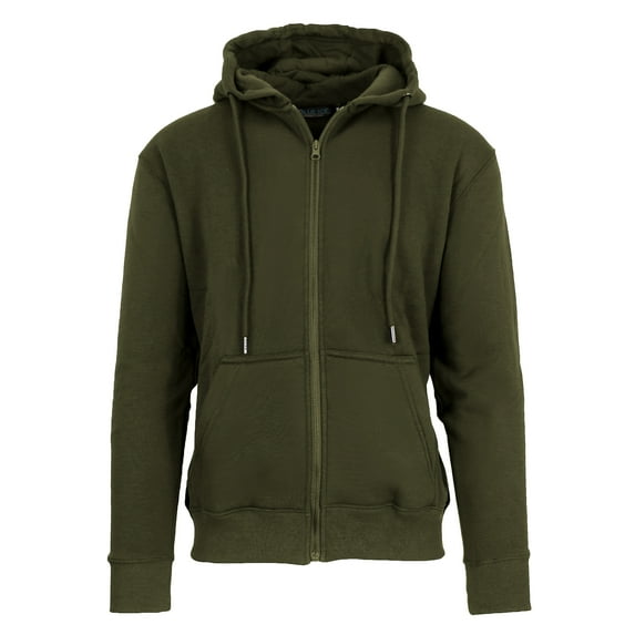 Men’s Fleece-Lined Full-Zip Hoodie (S-2XL)