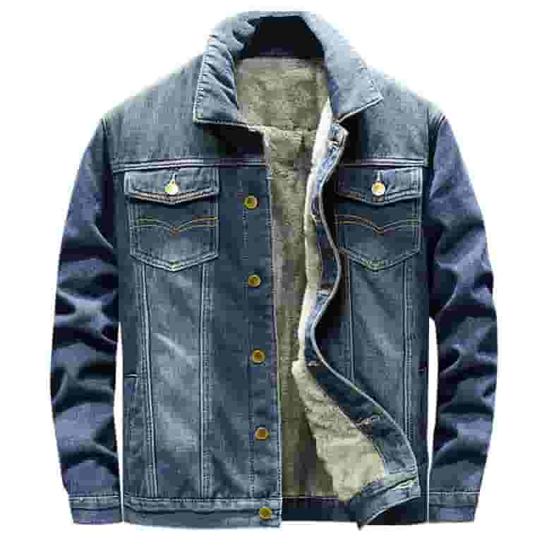 Men's Fleece Lined Jean Jacket Winter Sherpa Windbreaker Men's Fleece Lined Jean Jacket Winter Sherpa Windbreaker