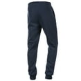 thumbnail image 1 of Men's Fleece Lined Jogger Draw String Sweat Pants Running Active Sports 2 Side Pockets (M, Navy), 1 of 3