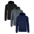 thumbnail image 1 of Men's Fleece-Lined Pullover Hoodie Sweatshirts (3-Pack), 1 of 2