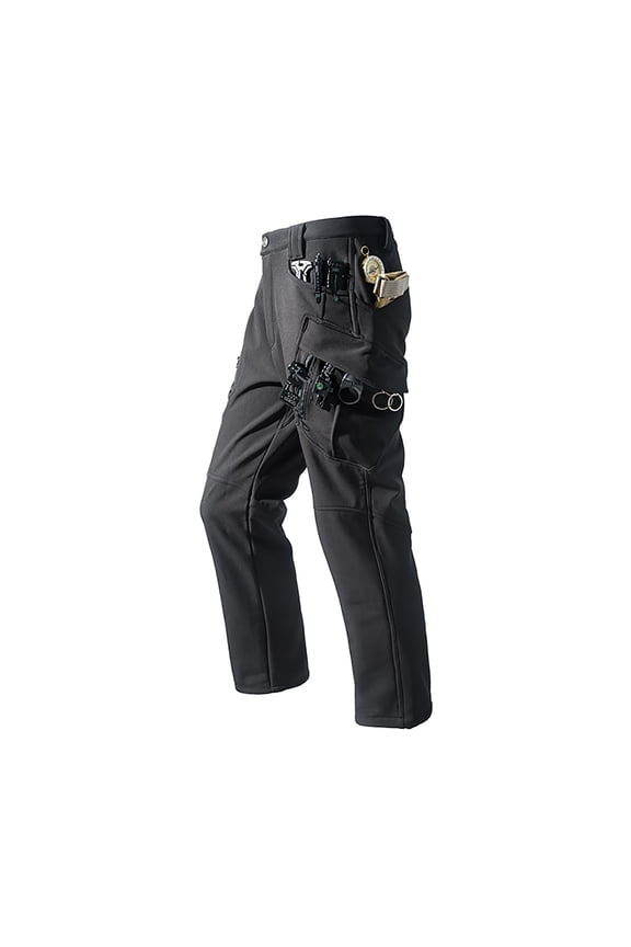 Men's Fleece Lined Snow Ski Pants Pant Wateproof Windproof Softshell Pants Winter Outdoor Hiking Fishing