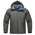 thumbnail image 1 of Men's Fleece Lined SoftShell Jacket Waterproof Winter Coat Ideal for Rain Hiking Snow Ski, 1 of 6