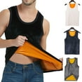 thumbnail image 1 of Men's Fleece Lined Undershirt Tank Top Winter Warm Sleeveless Thick Thermal Vest, 1 of 7