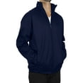 thumbnail image 1 of Men’s Fleece Lined Windbreaker Jacket Coat With Tuck In Hood (S-2XL), 1 of 5
