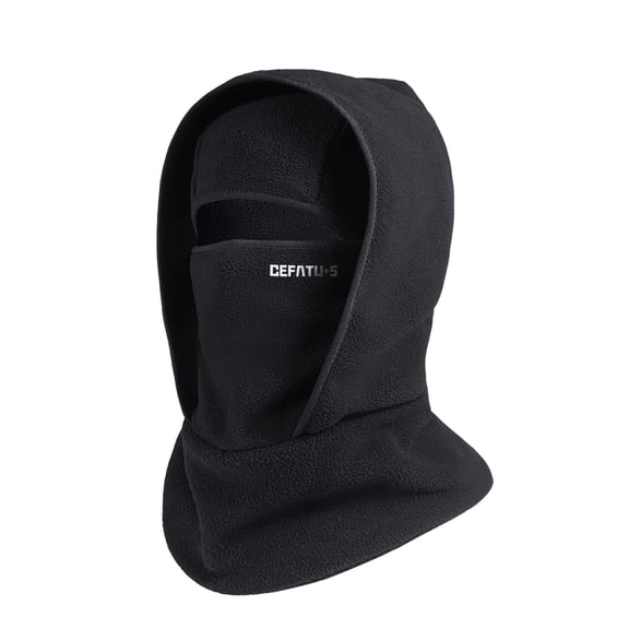 QSAWXQZ Men's Balaclava Hood Warmer Full Face Coverage Hiking Hat for Outdoor Black Free Size