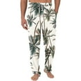 Men's Fleece Pajama Pants Plaid Sleep Lounge Pants Soft Comfy Sleepwear